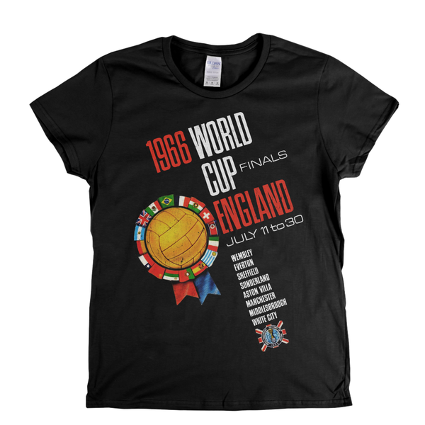 1966 World Cup England Flags Poster Womens T-Shirt