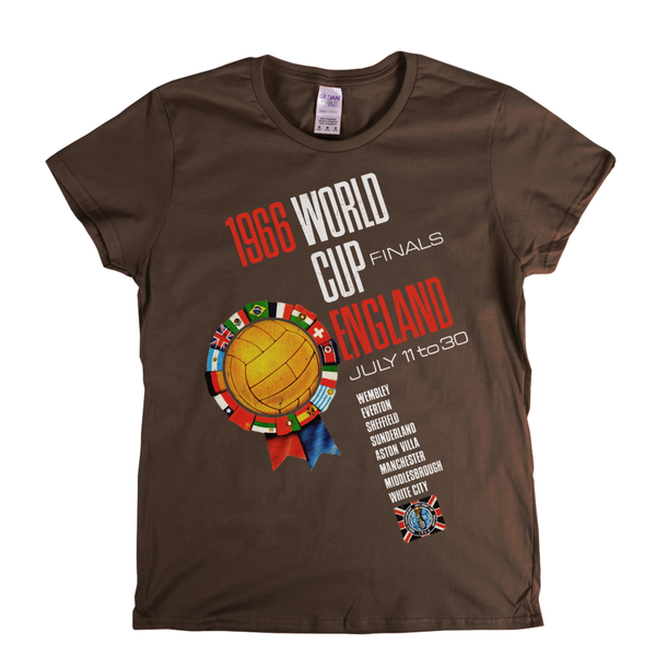 1966 World Cup England Flags Poster Womens T-Shirt