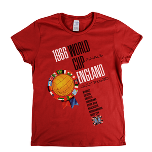 1966 World Cup England Flags Poster Womens T-Shirt