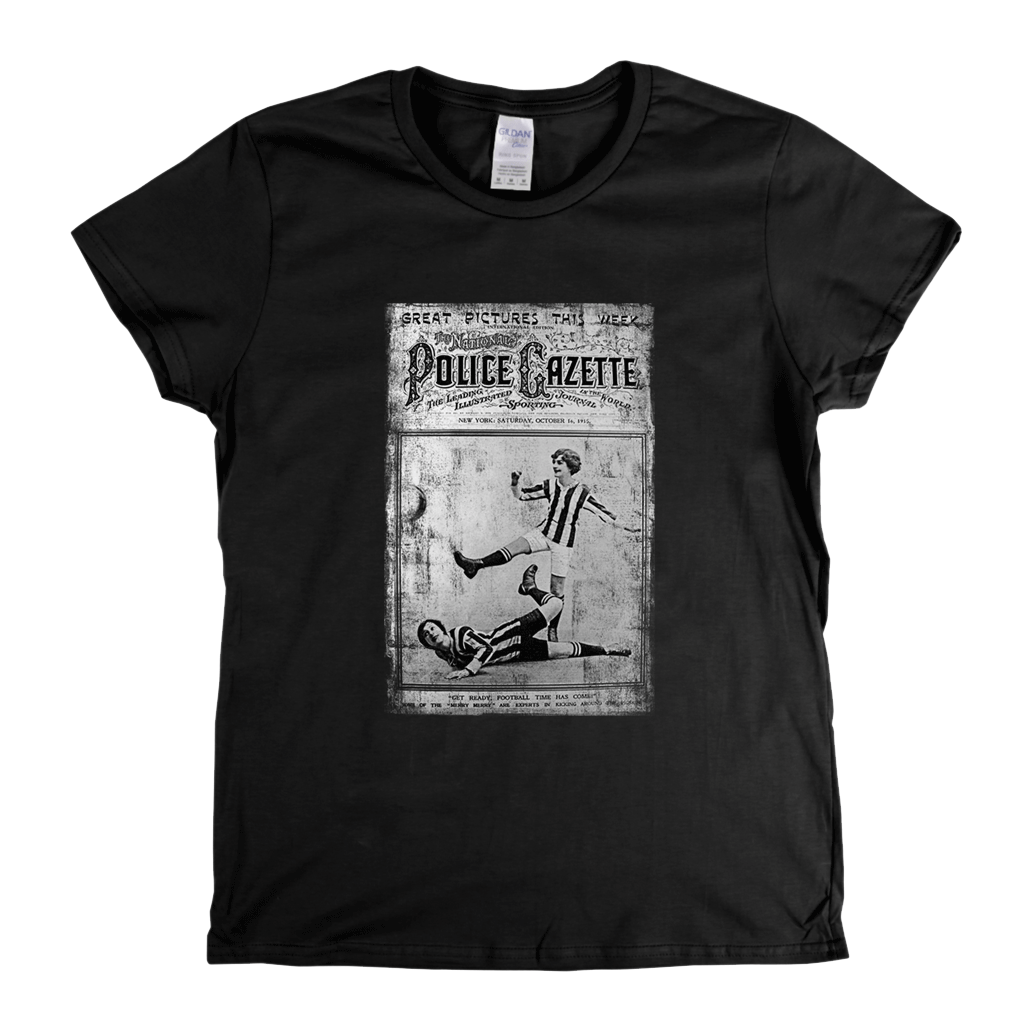 Police Gazette Football 1915 Womens T-Shirt
