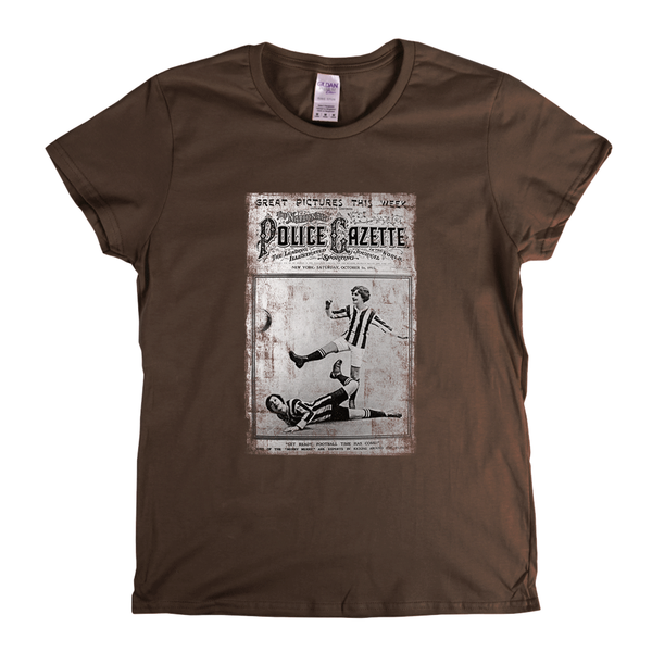 Police Gazette Football 1915 Womens T-Shirt
