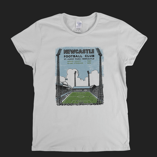 Retro Newcastle Football Club Womens T-Shirt