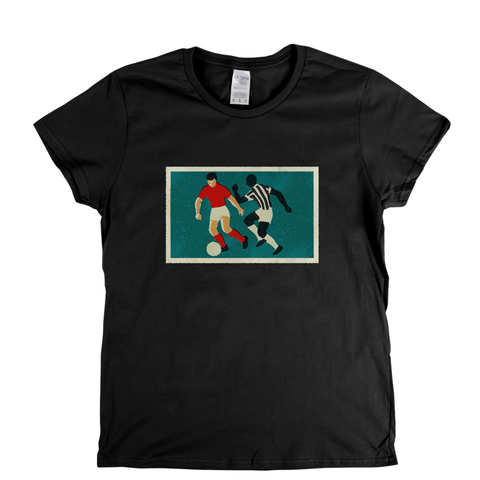 Retro Soccer Game Womens T-Shirt