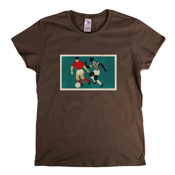 Retro Soccer Game Womens T-Shirt