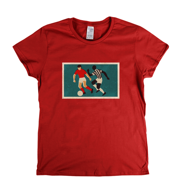 Retro Soccer Game Womens T-Shirt