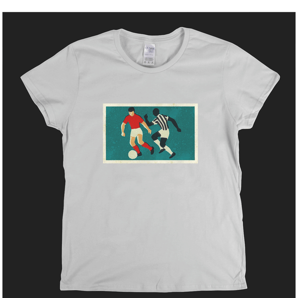 Retro Soccer Game Womens T-Shirt