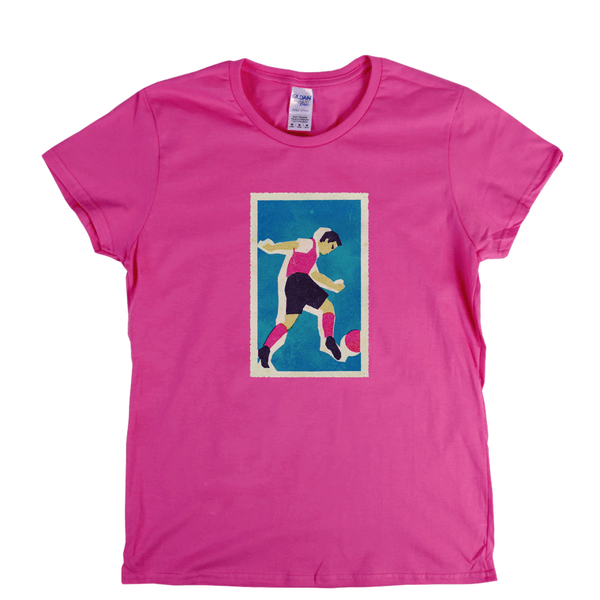 Retro Soccer Womens T-Shirt