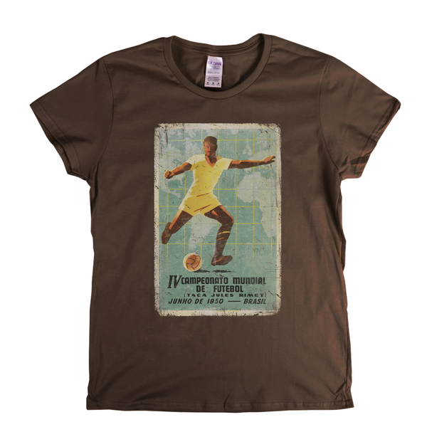 Brasil World Cup 1950 Poster Womens T-Shirt