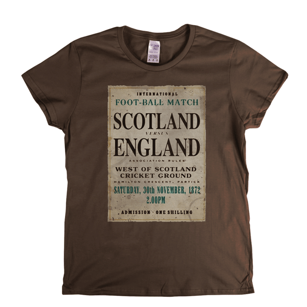 Scotland V England 1872 Womens T-Shirt