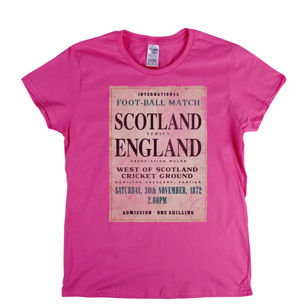 Scotland V England 1872 Womens T-Shirt