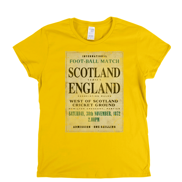 Scotland V England 1872 Womens T-Shirt