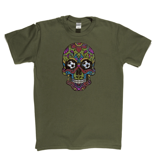 Soccer Sugar Skull Regular T-Shirt