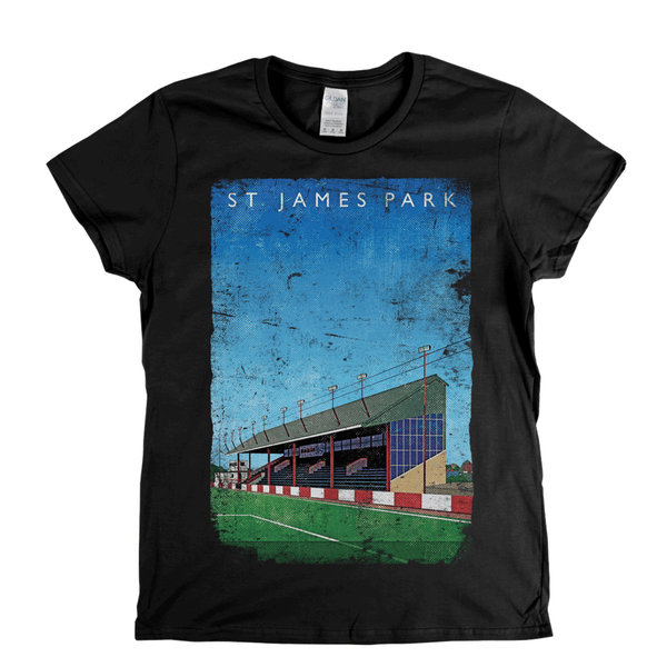 St James' Park Exeter Ground Poster Womens T-Shirt