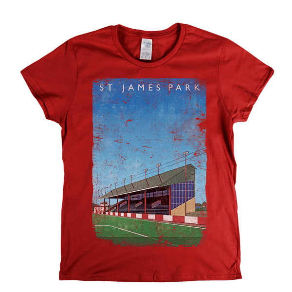 St James' Park Exeter Ground Poster Womens T-Shirt