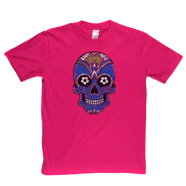 Team Sugar Skull Blue White Regular T-Shirt