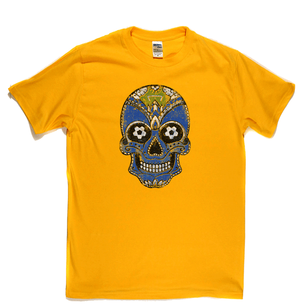 Team Sugar Skull Blue White Regular T-Shirt