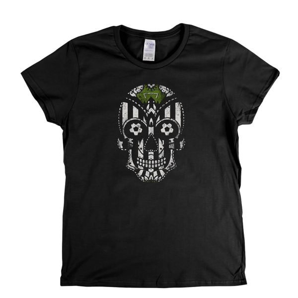Team Sugar Skull Black and White Womens T-Shirt