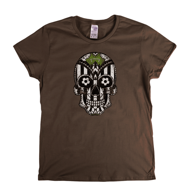 Team Sugar Skull Black and White Womens T-Shirt