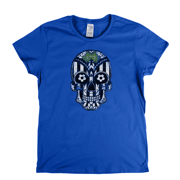Team Sugar Skull Black and White Womens T-Shirt
