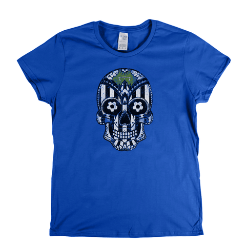 Team Sugar Skull Black and White Womens T-Shirt