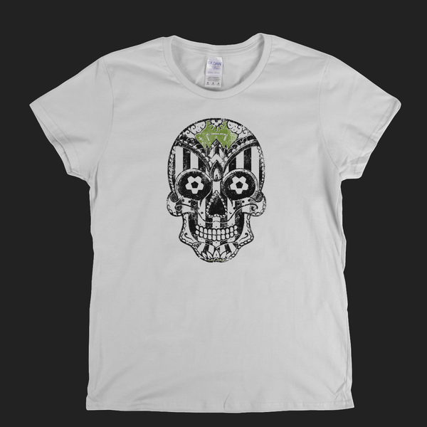 Team Sugar Skull Black and White Womens T-Shirt