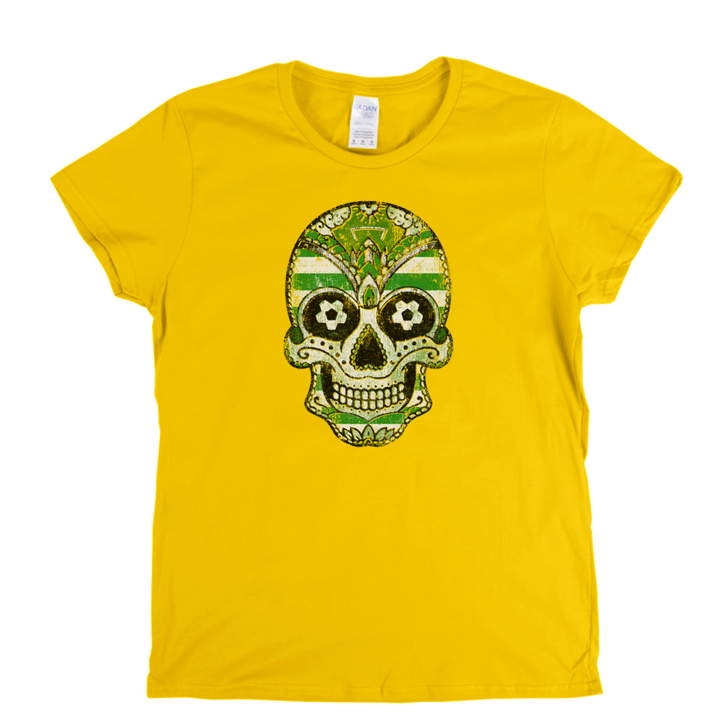 Women's Sugar Skull Tote Bag - Cotton Shoulder Bag With Long Handles - View #11