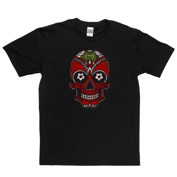 Team Sugar Skull Red White Regular T-Shirt