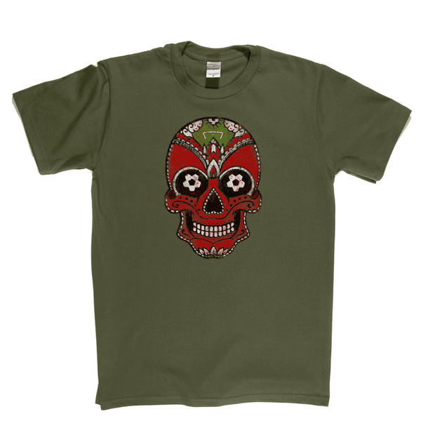 Team Sugar Skull Red White Regular T-Shirt