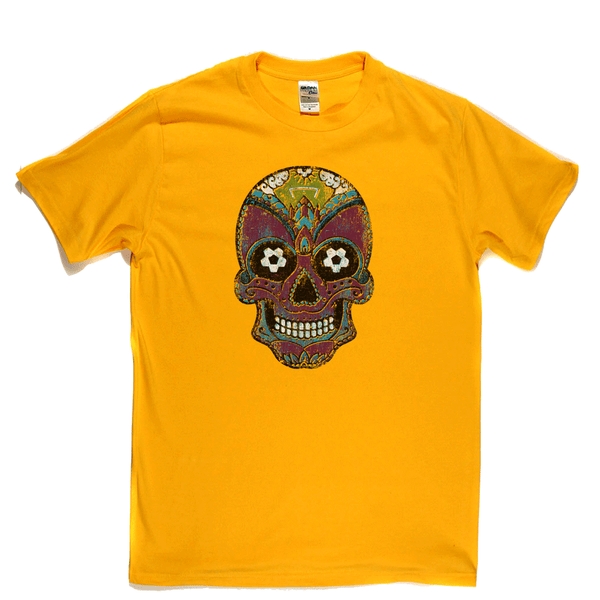 Team Sugar Skull Burgundy Sky Blue Regular T-Shirt