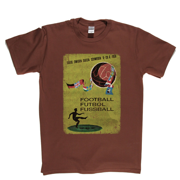 Sweden World Cup 1958 Poster T-Shirt