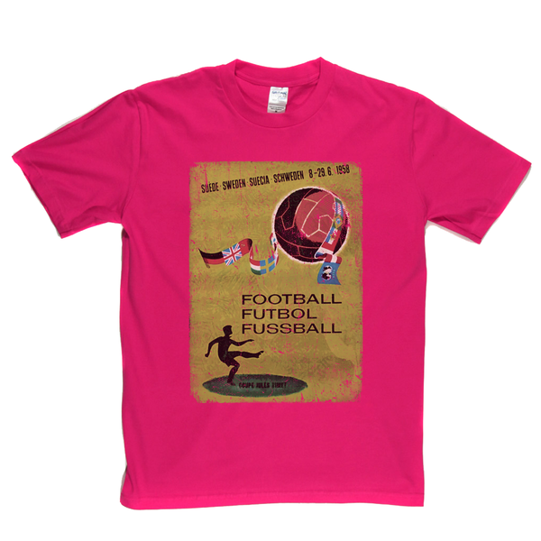 Sweden World Cup 1958 Poster T-Shirt