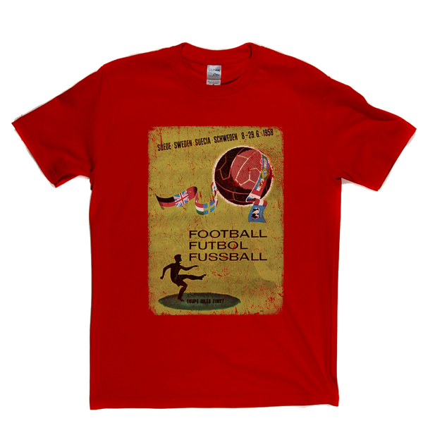 Sweden World Cup 1958 Poster T-Shirt