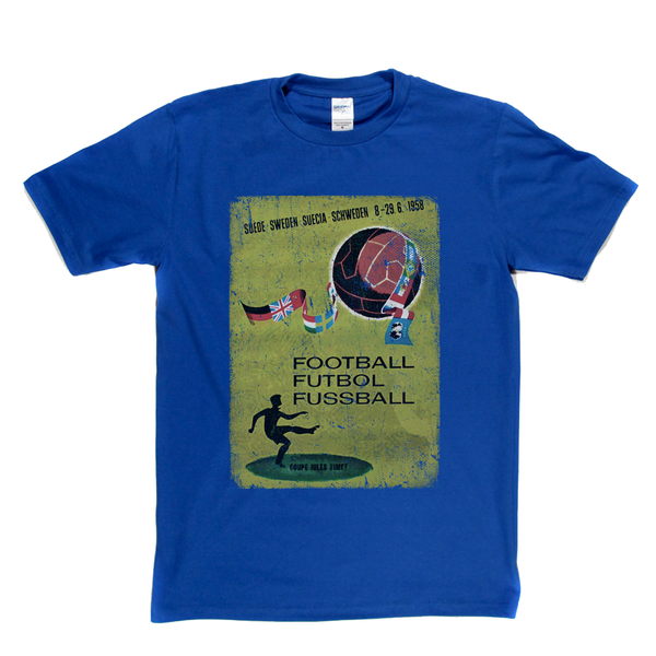Sweden World Cup 1958 Poster T-Shirt