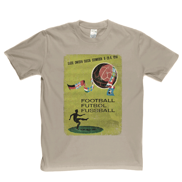 Sweden World Cup 1958 Poster T-Shirt