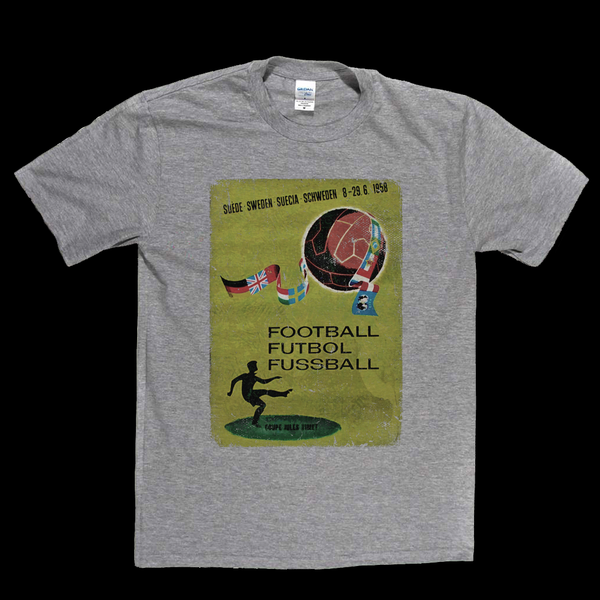 Sweden World Cup 1958 Poster T-Shirt