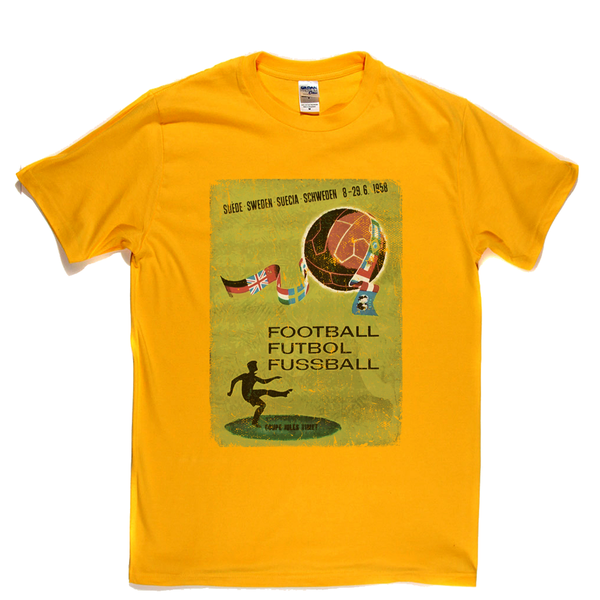 Sweden World Cup 1958 Poster T-Shirt