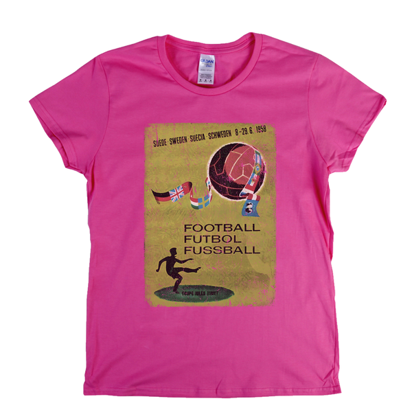 Sweden World Cup 1958 Poster Womens T-Shirt