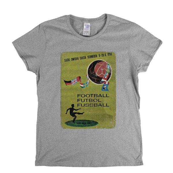 Sweden World Cup 1958 Poster Womens T-Shirt