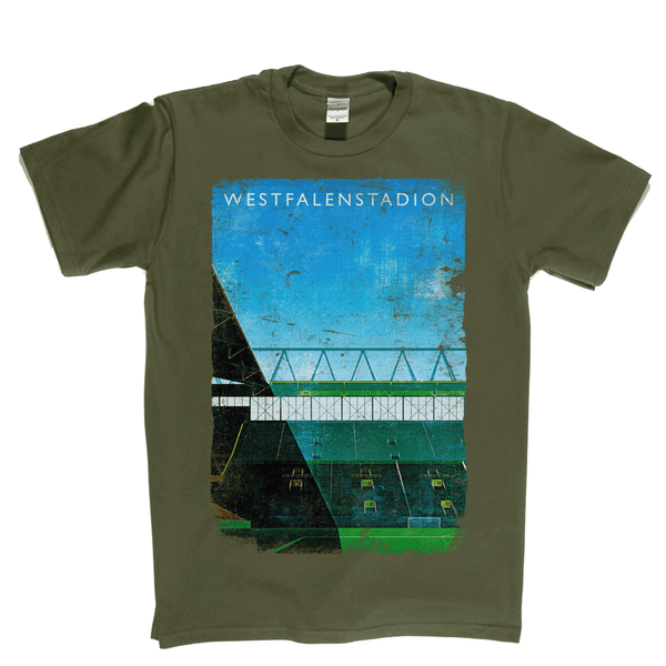 Westfalenstadion Football Ground Poster Regular T-Shirt