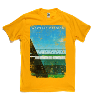 Westfalenstadion Football Ground Poster Regular T-Shirt