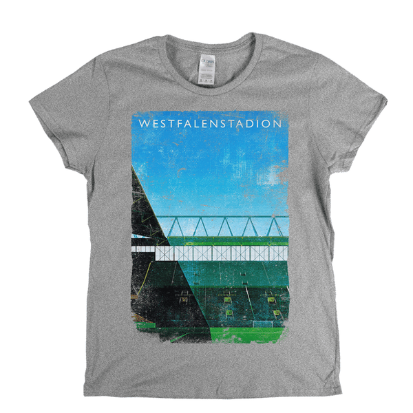 Westfalenstadion Football Ground Poster Womens T-Shirt