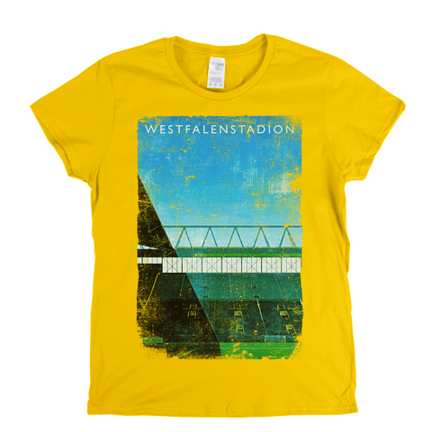 Westfalenstadion Football Ground Poster Womens T-Shirt