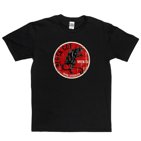 Black Cat Beer Label Regular T-Shirt