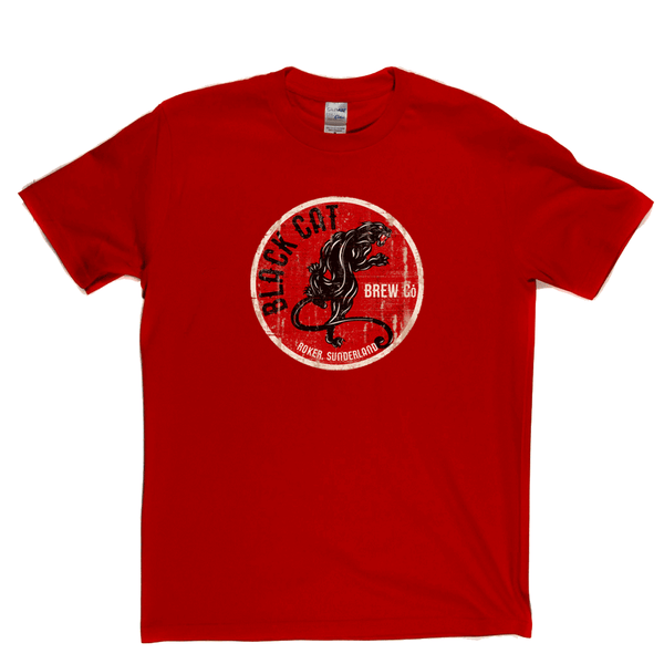 Black Cat Beer Label Regular T-Shirt