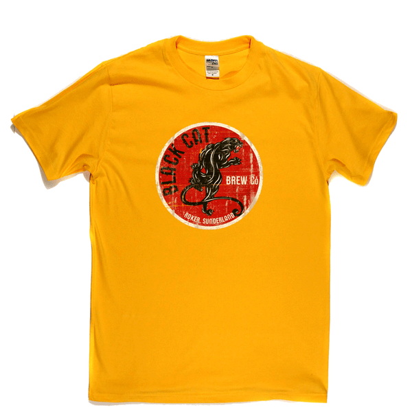 Black Cat Beer Label Regular T-Shirt