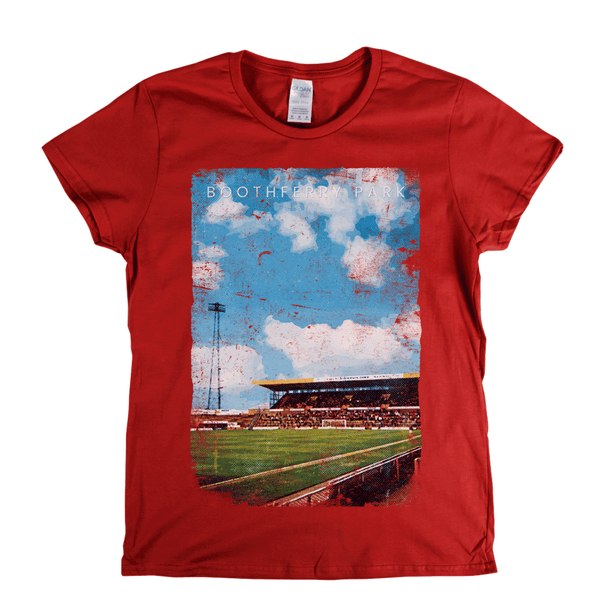 Boothferry Park Football Ground Poster Womens T-Shirt
