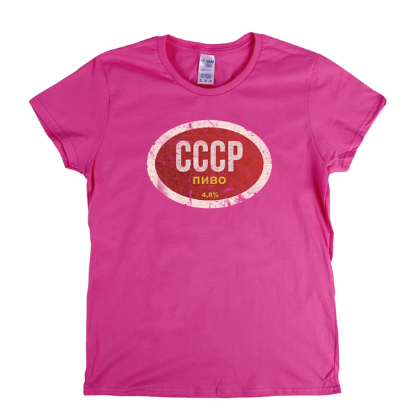Cccp Beer Label Womens T-Shirt