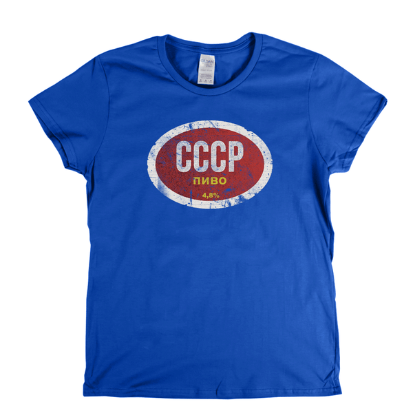 Cccp Beer Label Womens T-Shirt