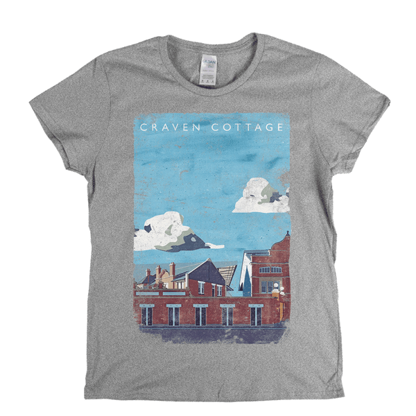 Craven Cottage Poster Womens T-Shirt