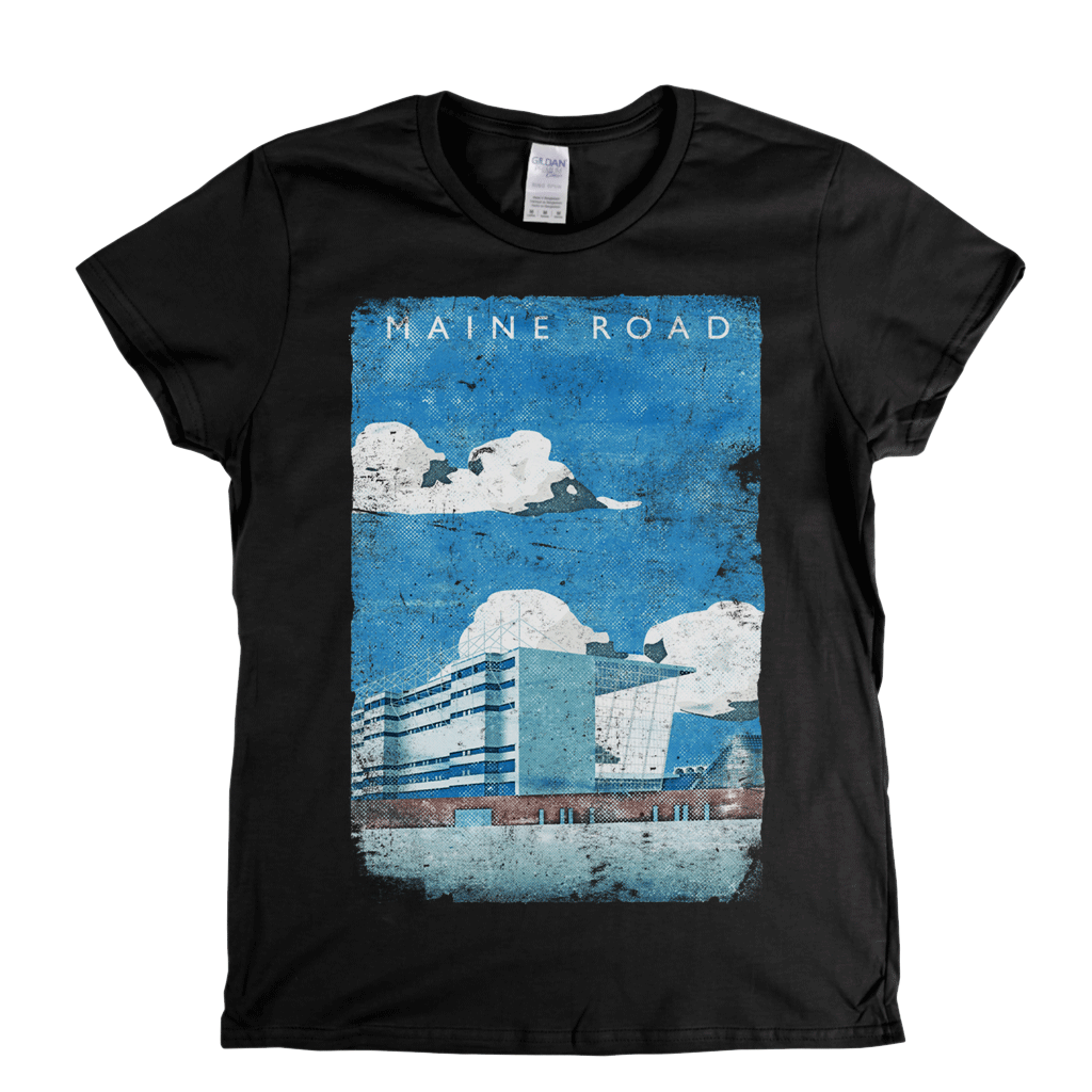 Maine Road Poster Womens T-Shirt